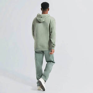 Men's 100% Cotton Hip Hop Puff Printing Hoodie Street Wear Breathable Comfortable with Custom Logo Winter <b>Season</b> Hooded Collar - Product Image 4