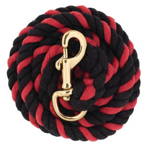 Cuerda de plomo de algodón de Color duradero, gancho de presión 225 Chapado en latón, línea de plomo ecuestre de algodón suave de 5/8 "de espesor para caballos, ganado, mascotas - Product Image 4