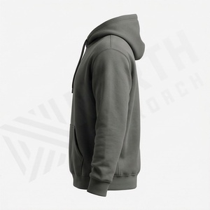 Sweat à capuche gaufré de qualité supérieure pour homme 2025, avec logo personnalisé imprimé, en molleton 100 % coton, uni, fourniture ODM, vêtement d'hiver, couleur personnalisable - Product Image 3