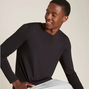 เสื้อยืดคอกลมแขนยาวผ้าฝ้ายสำหรับผู้ชายสวมใส่สบายมีหลายสี - Product Image 2