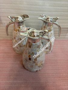 กาต้มน้ำหรูหราสไตล์ยุโรปทำด้วยมือหรูหราอาหารหอยมุกกาต้มน้ำอาหารร้อนและเย็นปลอดภัยจากเปลือกหอยสุดหรู - Product Image 4