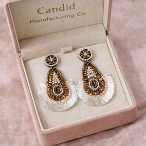 Boucles d'oreilles légères multicolores à frange nasia, bijoux et accessoires à la mode, prix bas - Product Image 1