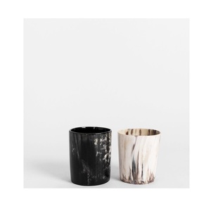 Taza de cuerno de primera calidad y vidrio hecho a mano, diseño rústico ecológico para cocina, bar, decoración de fiesta, regalos y celebración medieval - Product Image 5