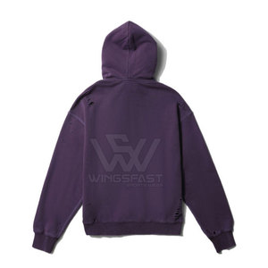 Sudaderas con Capucha de Alta Calidad, Personalizadas, a la Moda, Transpirables, 100% Algodón, Impermeables, con Estilo Desgastado, para Hombre - Product Image 2