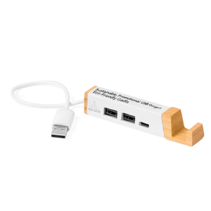 Gadget USB Promozionale Sostenibile in Materiale Riciclato con Porta USB, Gadget Ecologici - Product Image 2
