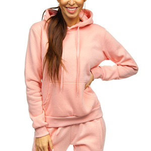 Nueva ropa deportiva de talla grande para mujer al por mayor, Sudadera con capucha de algodón y poliéster y conjunto de pantalón, chándal estampado con logotipo personalizado y el mejor diseño - Product Image 6