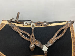 Cabestro y Pechera de Nailon de Alta Calidad para Caballo Occidental, Pechera de Cuero Cómoda para Caballo al Mejor Precio - Product Image 4