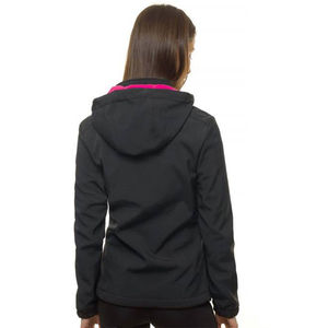 <b>Winter</b> <b>Women's</b> Hooded Zip-Up Canvas <b>Jacket</b> with Fleece Lining <b>Waterproof</b> & Breathable Black for Outdoor Hiking - Product Image 6