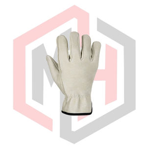 Heavy-Duty Split Leather Driver <b>Gloves</b> Comfortable Work Mittens Gardening Safety Breathable Grain Texture <b>Silicone</b>-Free - Product Image 1