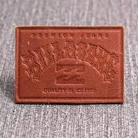 Cuir véritable Broderie Laser Gravure Patches Etiquettes Etiquettes Ecusson Logo de Marque Personnalisé Vente Directe Fournisseur Usine