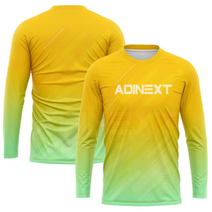 Camisetas de tiro de baloncesto de manga larga de talla grande transpirables de alta calidad con contraste de color - Product Image 1