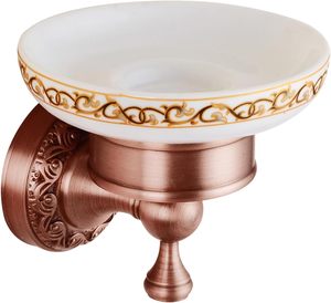 ที่วางสบู่อาบน้ำทองแดงสีแดงที่วางสบู่ที่ติดผนังอุปกรณ์ในห้องน้ำดีไซน์แกะสลักลวดลาย - Product Image 3