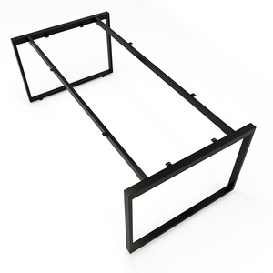 โต๊ะประชุมทรงสี่เหลี่ยมมินิมอล 100x200 ซม. ขาเหล็ก ต้องประกอบเอง HBRT009 - Product Image 3