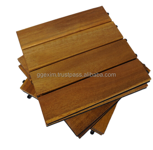 Losetas de Madera de Acacia Vietnamita Viet Wood Easy Click, Resistentes al Agua, Antideslizantes, Acabado Mate, Diseño Contemporáneo, Cuadradas, 12 mm, Garantía de Más de 5 Años - Product Image 2