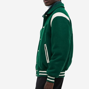 Vestes universitaires en toile enduite unisexe de grande taille personnalisées avec logo personnalisé vente en gros - Product Image 4