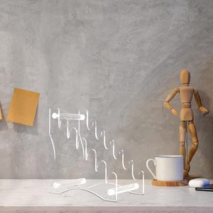 OEM tùy chỉnh lucite 8 tầng perspex dao hiển thị giá rõ ràng Acrylic thanh kiếm hiển thị đứng - Product Image 6