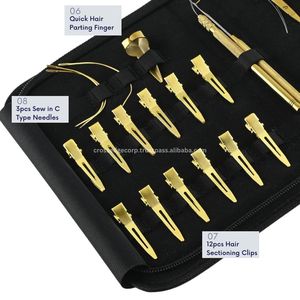 Professional Quality Hair Extension Micro Link Hair Crimper Waver & Removal Pliers Sets Stainless Steel Section <b>Clip</b> & Loop Tool - Product Image 4