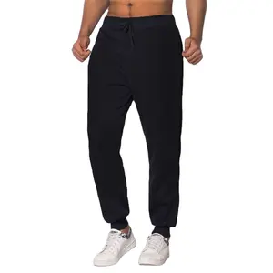 Toptan erkekler kış sıcak Sweatpants pantolon polar artı boyutu uzun kalınlaşmak tembellik pantolon moda rahat düz renk Sweatpants