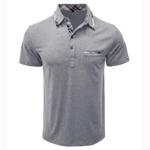 Nueva moda de hombre para camisas de verano de punto de algodón estampado al aire libre Sportwear Casual marca Drop Shipping - Product Image 2