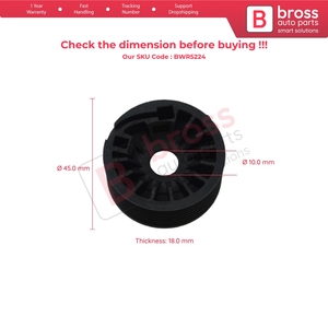 Roue de réparation de lève-vitre BWR5224 gauche 00520691630 pour Tipo MK2 Egea - Product Image 5