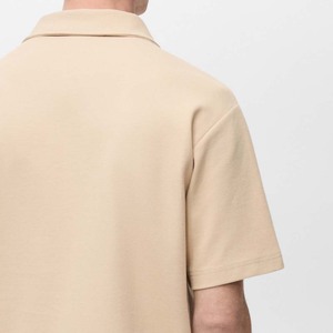 เสื้อเชิ้ตแขนสั้นผู้ชายผ้าใยไผ่ 100% ระบายอากาศดี ซิปหน้าแบบครึ่งซิป ดีไซน์ใหม่สำหรับฤดูร้อน - Product Image 6