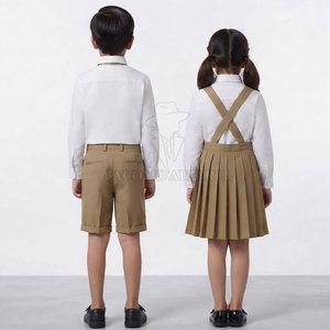 Collection de vêtements scolaires fabriqués en usine pour garçons et filles, en tissu mélangé polyester et avec choix de tailles. - Product Image 4
