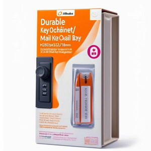 Durable 1-Door <b>Key</b> Cabinet/<b>Key</b> Box with Combination Lock H280xW302xD118mm 36 <b>Hooks</b> for Mail & <b>Key</b> <b>Wall</b> Organizer - Product Image 3