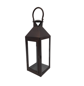 Home Decorative Iron/<b>Glass</b> <b>Lantern</b> Dirty Brass Candle Holder <b>Lantern</b> for Home Decoration Customized in Bulk - Product Image 3