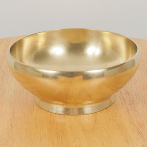 Cuenco dulce chapado en oro de latón macizo, cuenco para servir de metal de calidad superior, de acero inoxidable Interior, ideal para uso en mesa de la India - Product Image 4