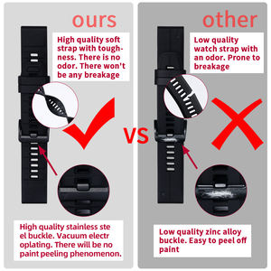 Tali Jam Silikon 22mm 26mm untuk Enduro 3 Tactix, Gelang Jam untuk Garmin Fenix 8 E 7 7X Pro 5 5X Plus 6 6X Pro Epix Gen 2 - Product Image 2