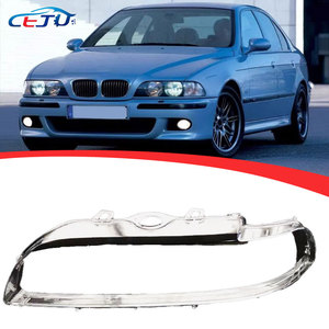 Cubierta de Faro Transparente para Carrocería de Automóvil ABS con Orificio para <span class=keywords><strong>BMW</strong></span> Serie 5 E39 <span class=keywords><strong>520i</strong></span> 530i 535i 540i M5 2000-2003 - Product Image 1
