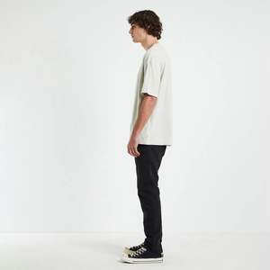 T-shirts en jersey 100% coton vintage à manches courtes et col rond, décontractés, classiques d'été, anti-rétrécissement, lavage à l'acide, impression en relief - Product Image 5