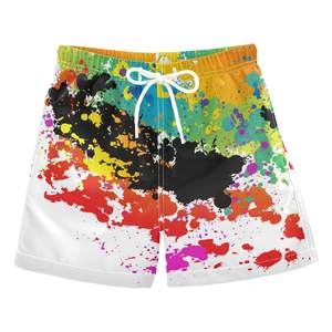 กางเกงว่ายน้ำสำหรับผู้ชายกางเกงว่ายน้ำขนาด5นิ้วแห้งเร็วระบายอากาศได้ดีพิมพ์ลายกางเกงขาสั้นกางเกงว่ายน้ำชายหาดออกแบบโลโก้ได้ตามต้องการ - Product Image 1