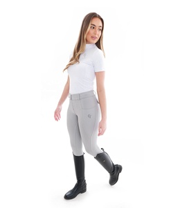 Low MOQ <b>White</b> Competition Equestrian Breeches <b>Jodhpurs</b> Factory Price Women Horse Riding Breeches Quick Dry Equestrian Apparels - Product Image 1