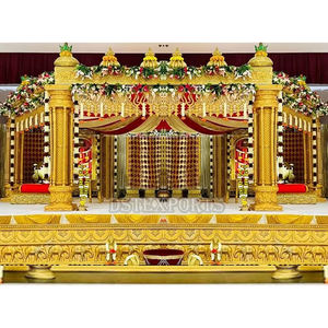 Mandap de Fibra Cuadrado para Bodas Reales, Fabricante de Mandaps para Bodas Indias, Nuevo Diseño de Mandap para Bodas en Venta en CALIFORNIA - Product Image 3