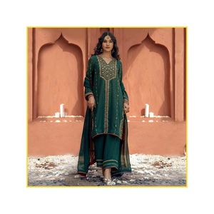 ชุดมุสลิมสไตล์อินเดียแบบดั้งเดิมชุดเดรสสไตล์มุสลิม - Product Image 2