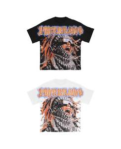 Fabricación personalizada Vintage Camiseta con estampado sólido Peso pesado 100% Algodón Longitud frontal plana Camisetas de serigrafía de alta calidad - Product Image 1