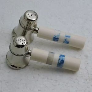 Juego de sal y pimienta de acero inoxidable y resina de diseño moderno, utensilios de cocina, accesorios de cocina, hogar y cocina - Product Image 2