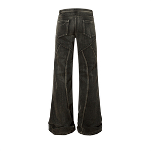 Alta calidad de primera calidad al por mayor nueva moda suelta recta lavado holgado hombres pantalones vaqueros casuales personalizados pantalones vaqueros - Product Image 1