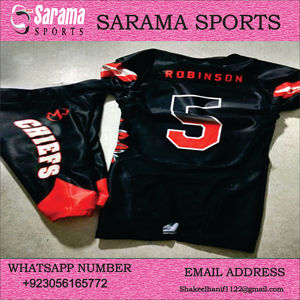 Uniforme de football américain personnalisé, style tendance, vente en gros, service OEM, respirant, manches courtes, haute performance, dernière mode - Product Image 5