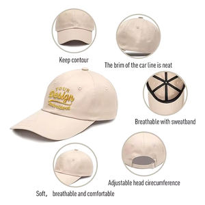 Gorra de béisbol vaquera ajustable de 6 paneles para hombre y mujer, gorra bordada personalizada para deportes al aire libre de verano, gorra de 5 paneles - Product Image 2
