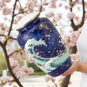 โกศบรรจุอัฐิลายดอกไม้หรูหรา งานฝีมือ งานศิลปะระดับพรีเมียม สำหรับงานศพ มีจำหน่ายในราคาที่คุ้มค่า - Product Image 2