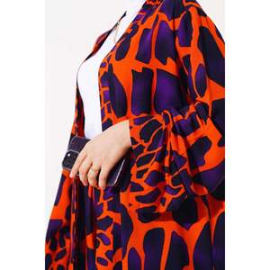 Kimono Décontracté 2 Pièces Violet Orange - Product Image 1