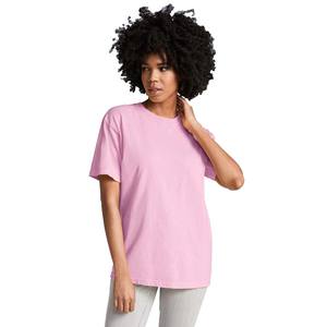 Women Printed <b>Round</b> Neck Pure Cotton Pink T-Shirt - Product Image 1