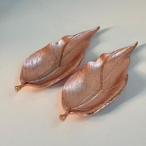 Dry Fruits and <b>Snacks</b> <b>Bowl</b> for Wedding and Party Celebration in Metal Aluminum Handmade Set of 2 with Copper Finish - Product Image 1