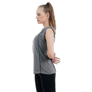 Camiseta sin Mangas para Mujer con Diseño Frontal Personalizado, Precio Bajo, Ajuste Holgado, 95% Poliéster, 5% Elastano, Secado Rápido, Transpirable, para Uso Diario y Fitness - Product Image 2