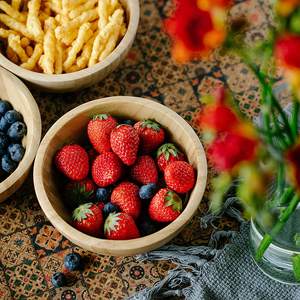 Acacia Wood <b>Snack</b> <b>Bowl</b> with Natural Grain Finish Hot Selling for Rustic Kitchens Restaurants and Parties - Product Image 4