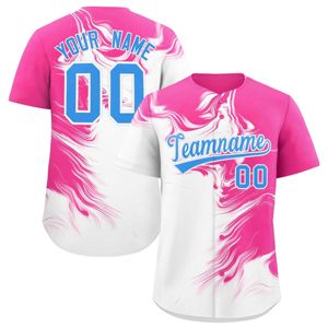 Maillot 100% polyester à logo personnalisé pour hommes séchage rapide coupe surdimensionnée impression 3D bouffante motif solide chemises de softball de baseball à bas prix - Product Image 4
