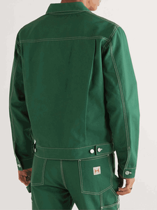 Veste de travail pour hommes en toile lourde High Street veste de travail personnalisée automne hiver veste de travail doublée en toile résistante de grande taille pour hommes - Product Image 3