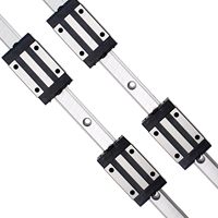 Kit rail linéaire CNC NGS HGR15 200MM avec moteur PLC, engrenage et boîte de vitesses - Bloc coulissant et composants essentiels en acier